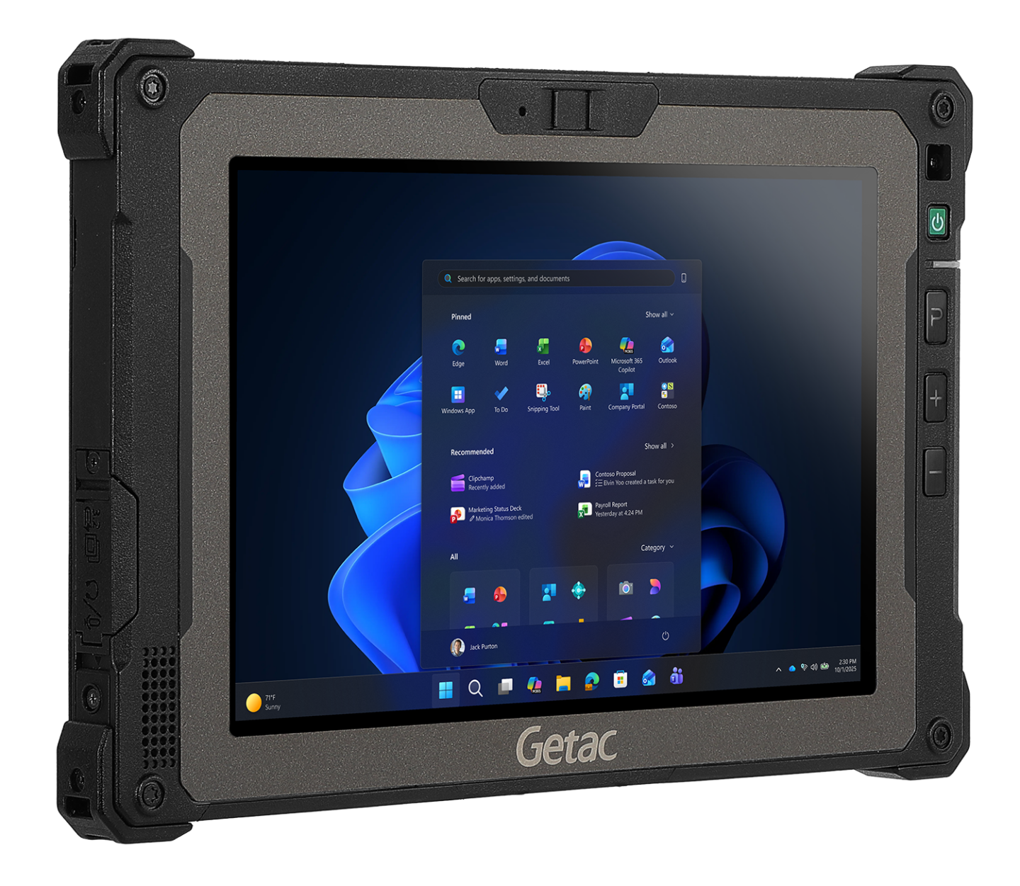 Getac_ZX80W_02-3 • Tablette durcie Getac ZX80W 8 pouces sous Windows 11 ARM
